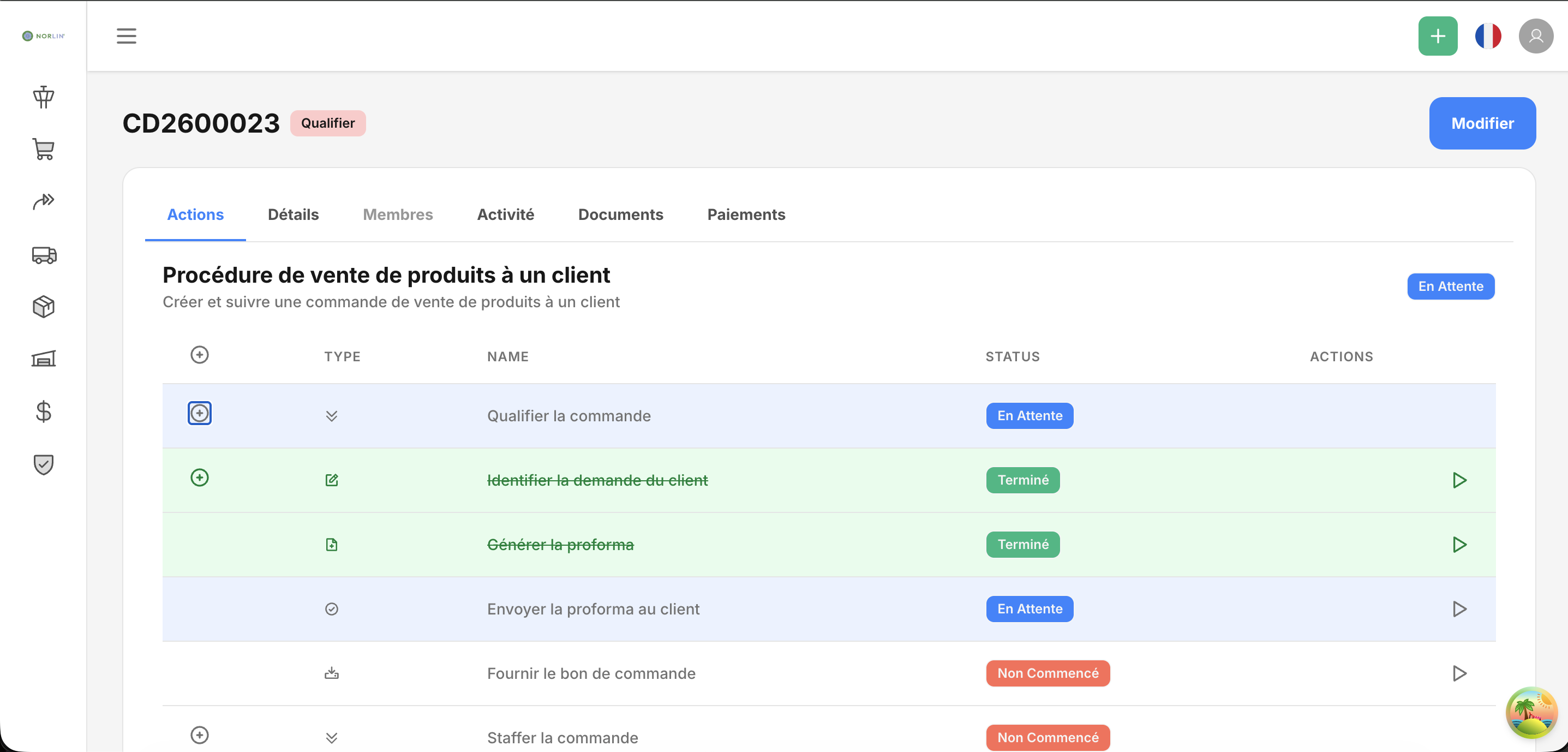 Fiche produit et nomenclature centralisée